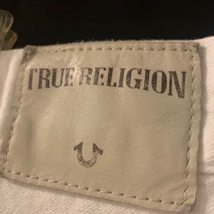 Mens white true religion jeans used